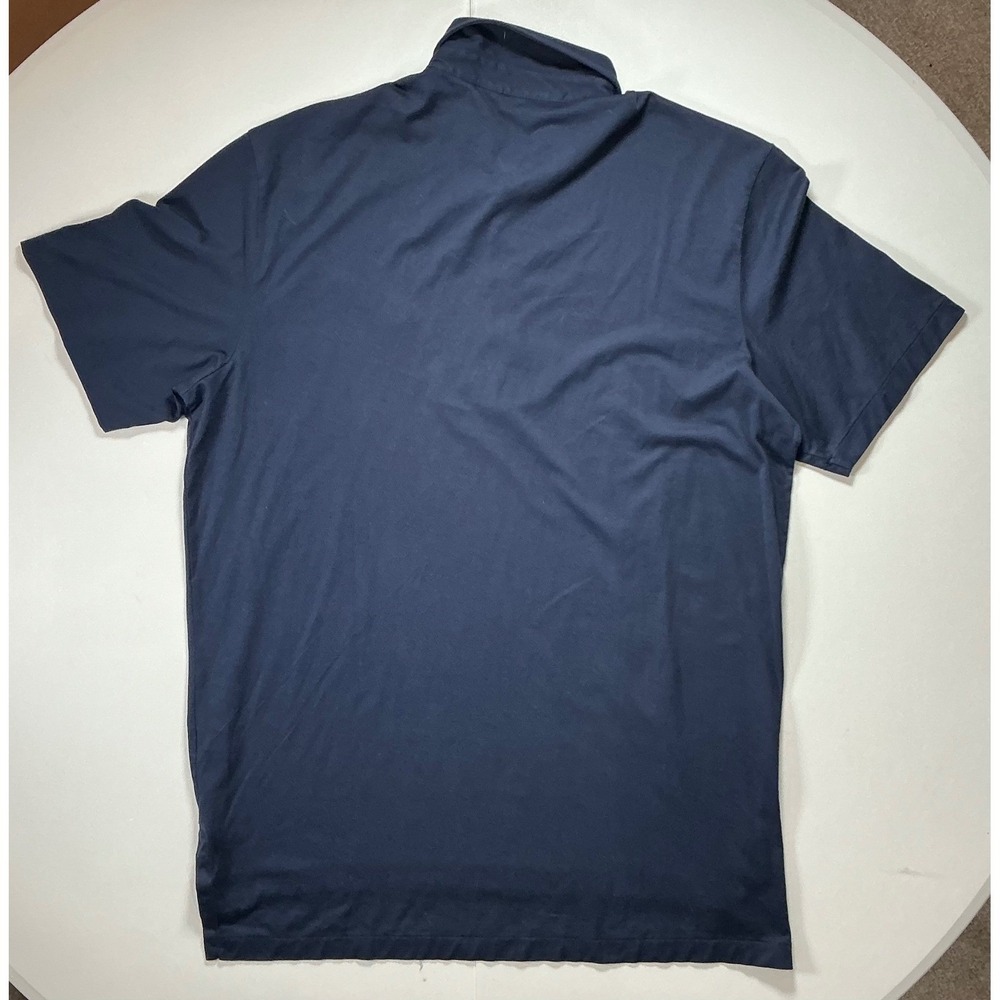 Y2K VTG Polo Ralph Lauren UNC Tar Heels Golf Shirt XL Navy Pima Cotton Preppy - Picture 2 of 6